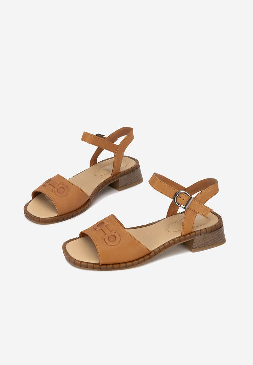 Sandale od prirodne kože Yolanda braon