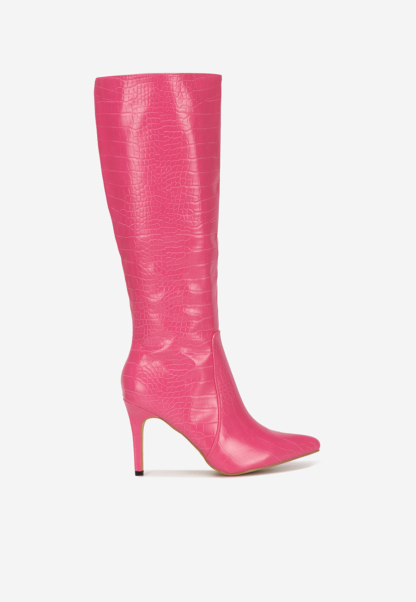 Čizme s visoku petu Pandera fuksija