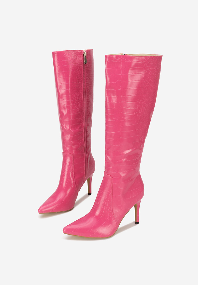 Čizme s visoku petu Pandera fuksija