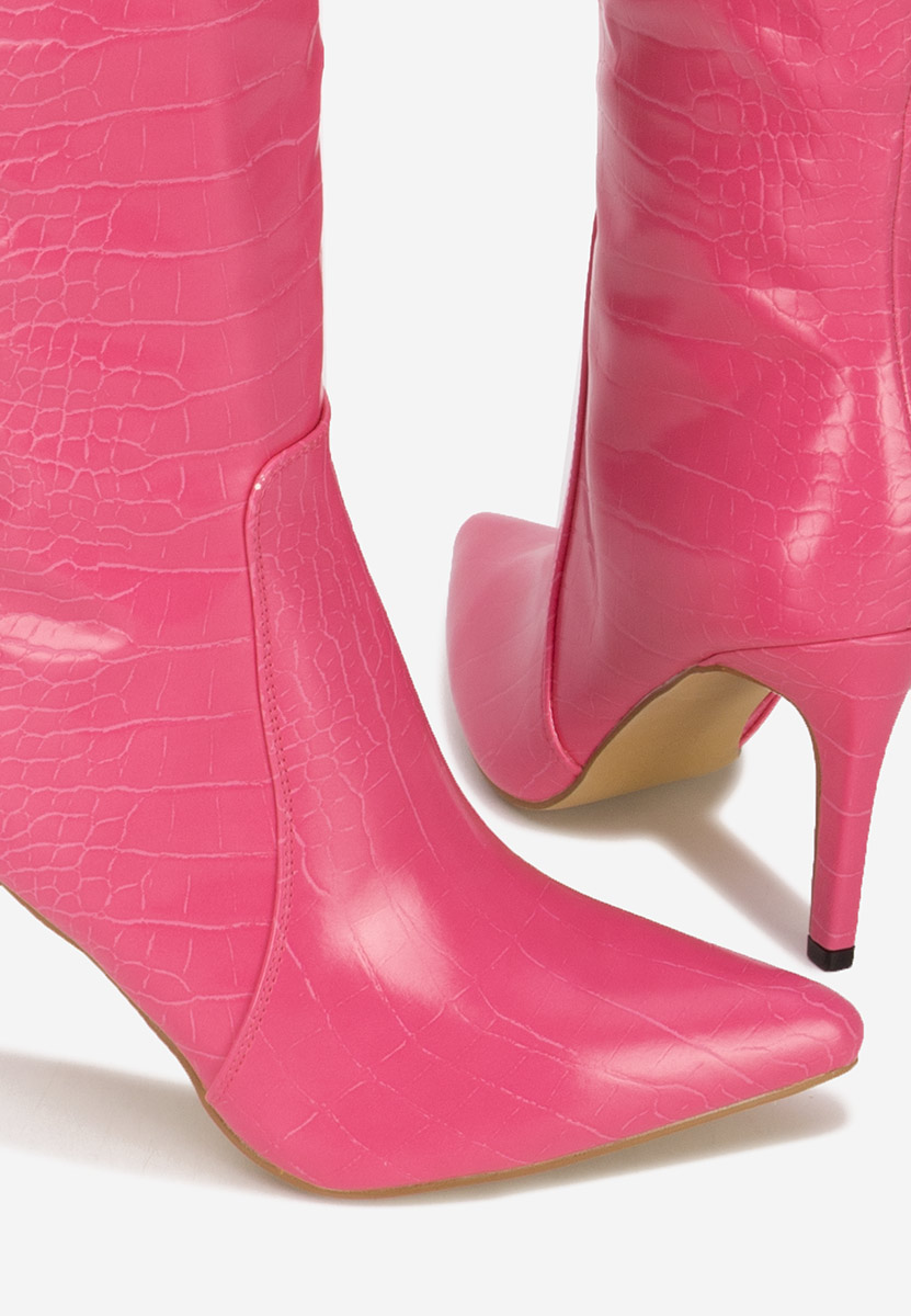 Čizme s visoku petu Pandera fuksija