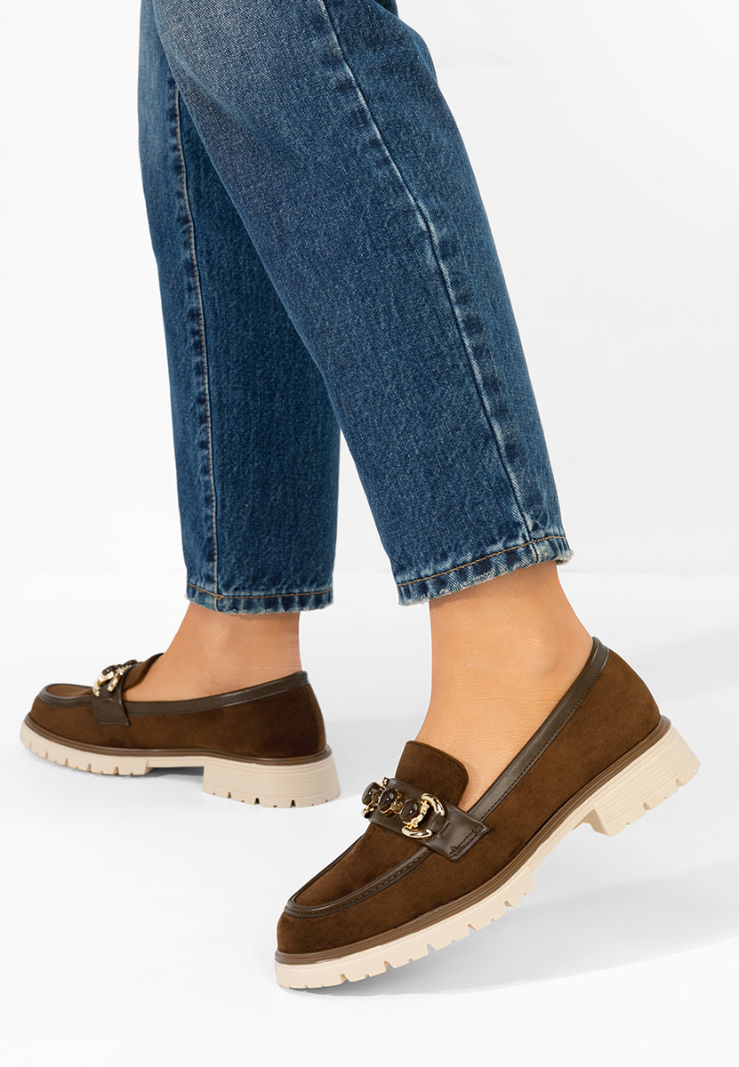 Ženske mokasinke Amberlin braon