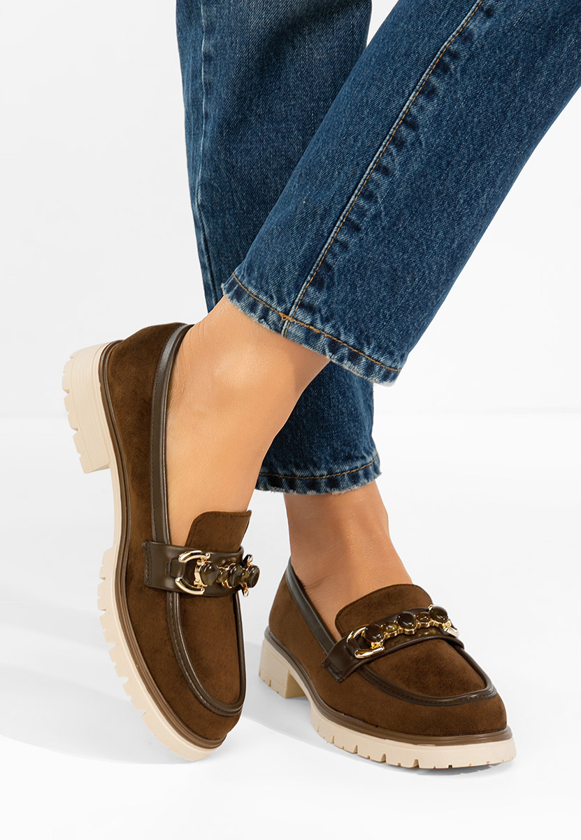 Ženske mokasinke Amberlin braon