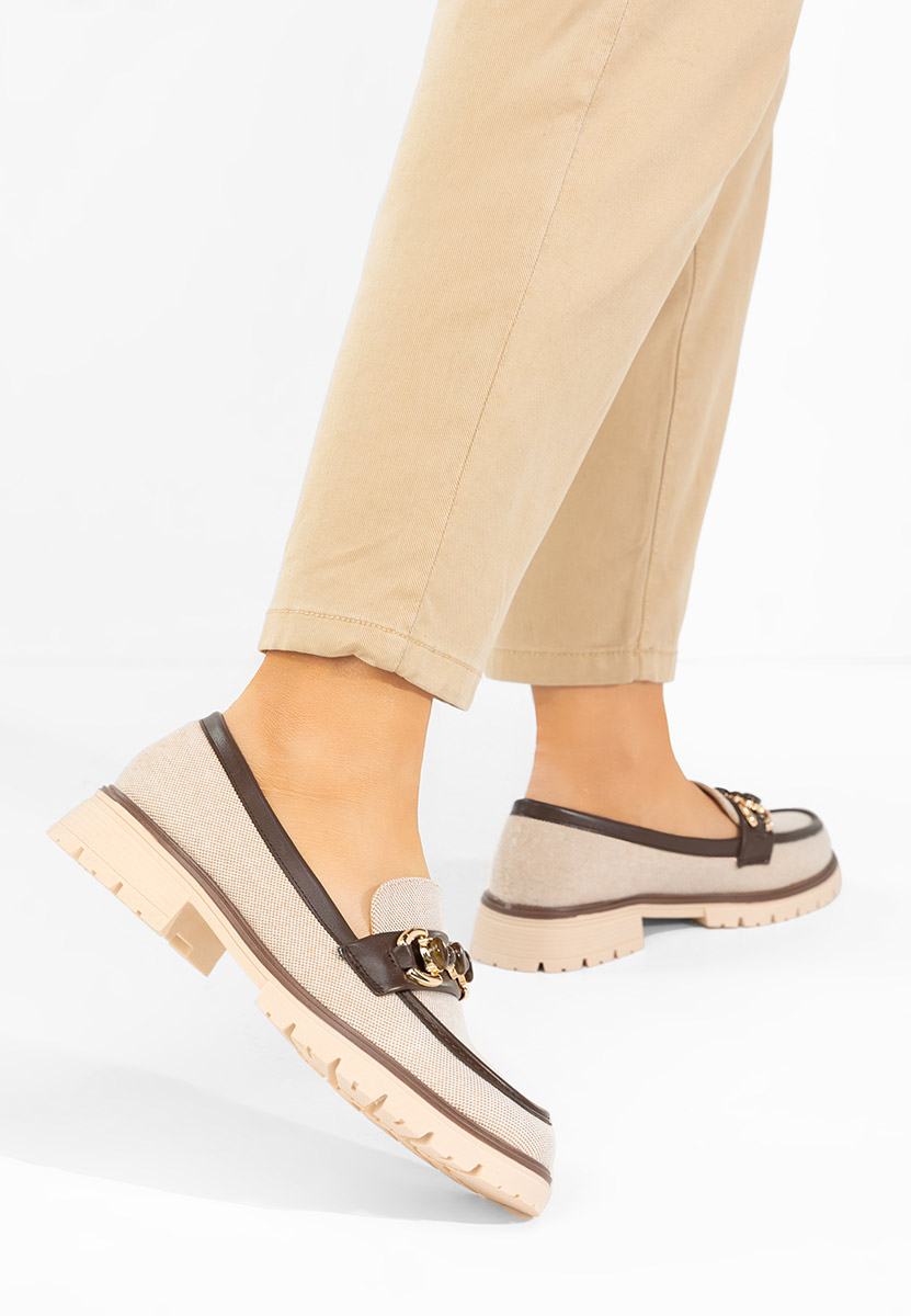 Ženske mokasinke Amberlin nude