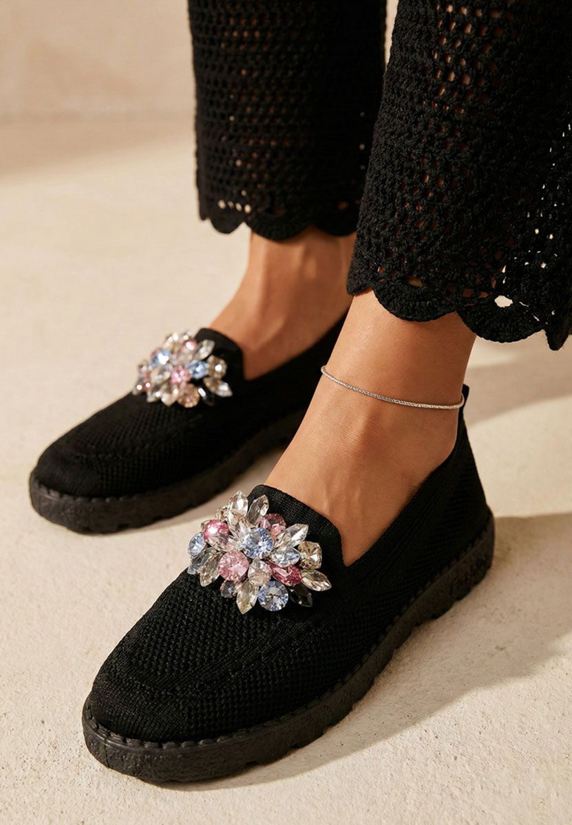 Ljetne ženske mokasine Quara crno