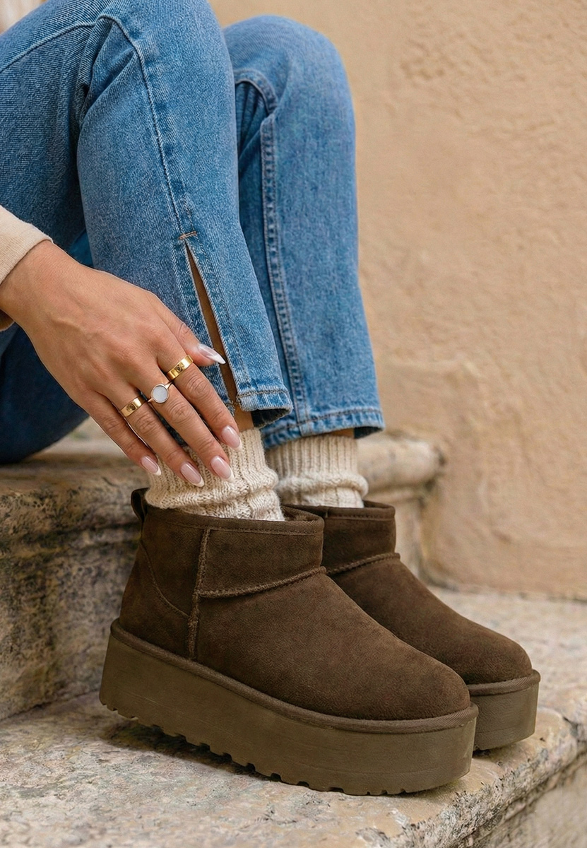 Ženske Čizme Savieda braon