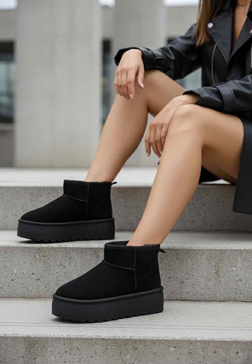 Čizme s platformom Savieda V7 crno