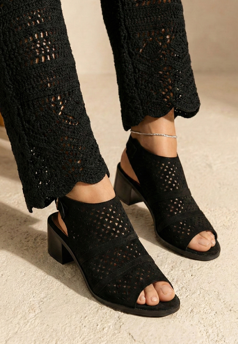 Sandale s petu Skarlet crno