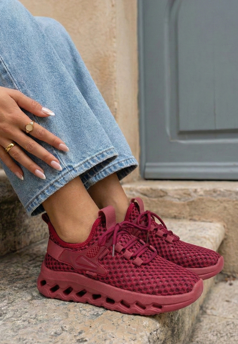 Sportske cipele za ženske Martynna vinsko crvena