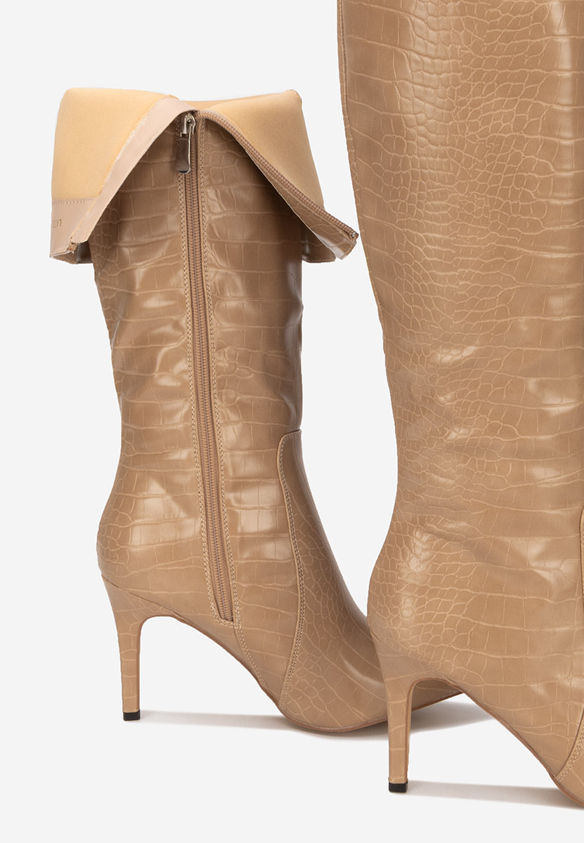 Čizme s visoku petu Pandera nude