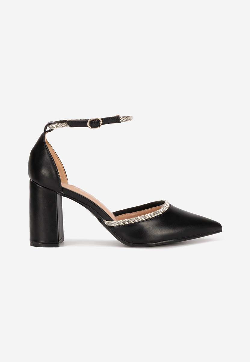 Elegantne cipele na petu Iustina crno