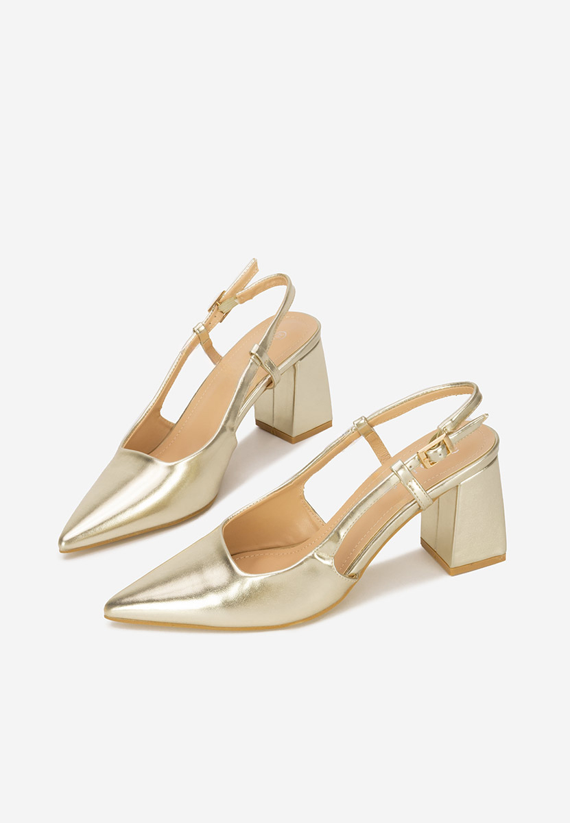 Salonke na blok petu Caprice zlatno