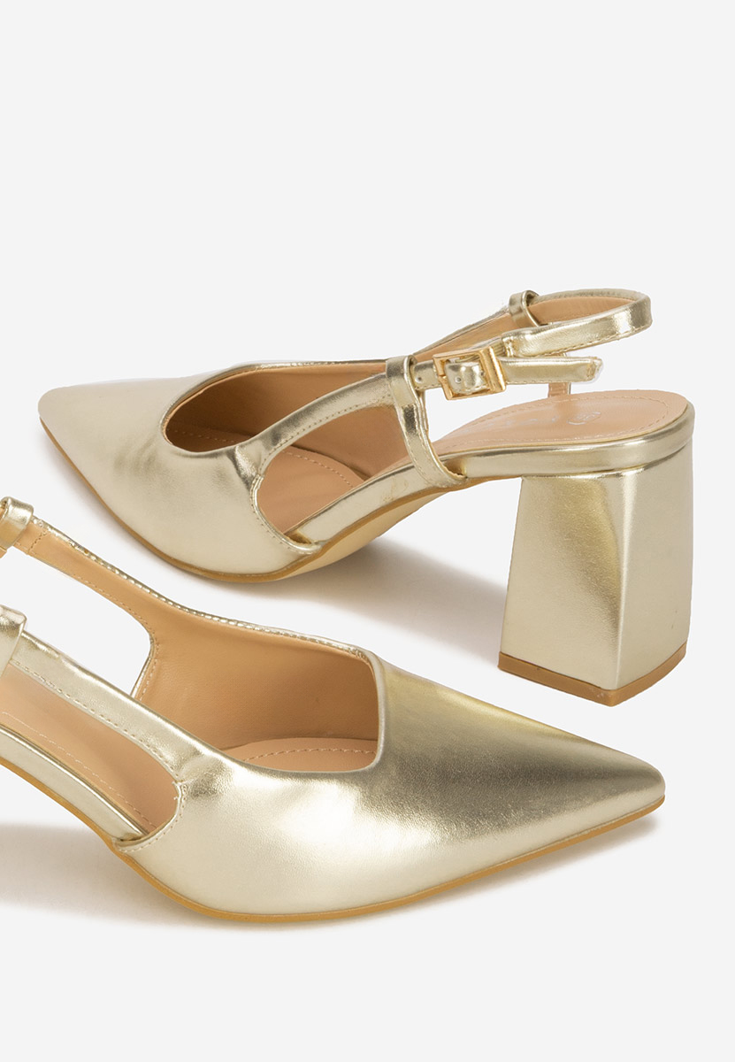 Salonke na blok petu Caprice zlatno