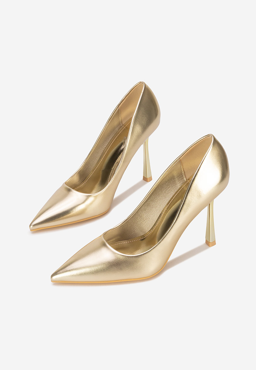 Štikle Isabele zlatno