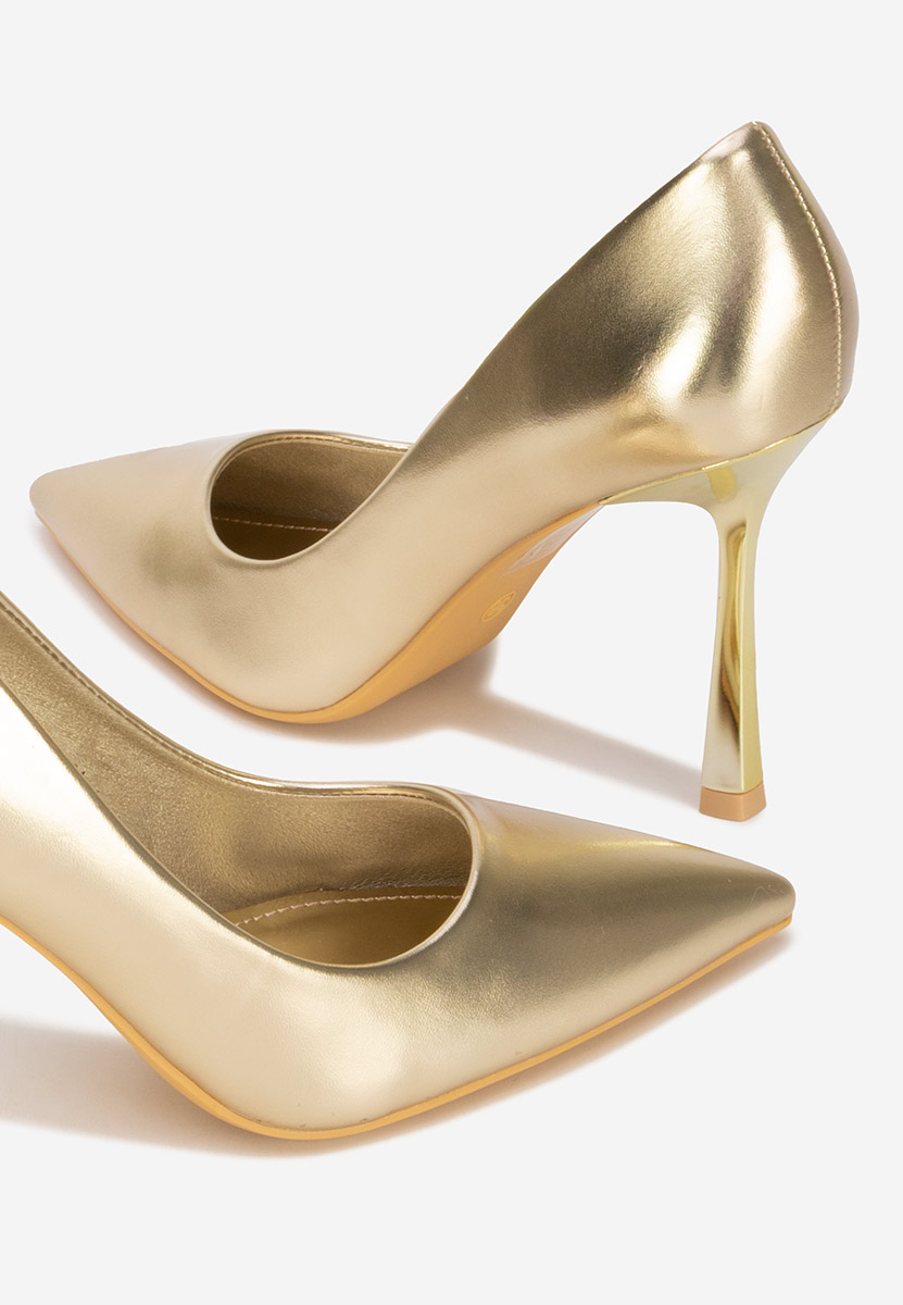 Štikle Isabele zlatno