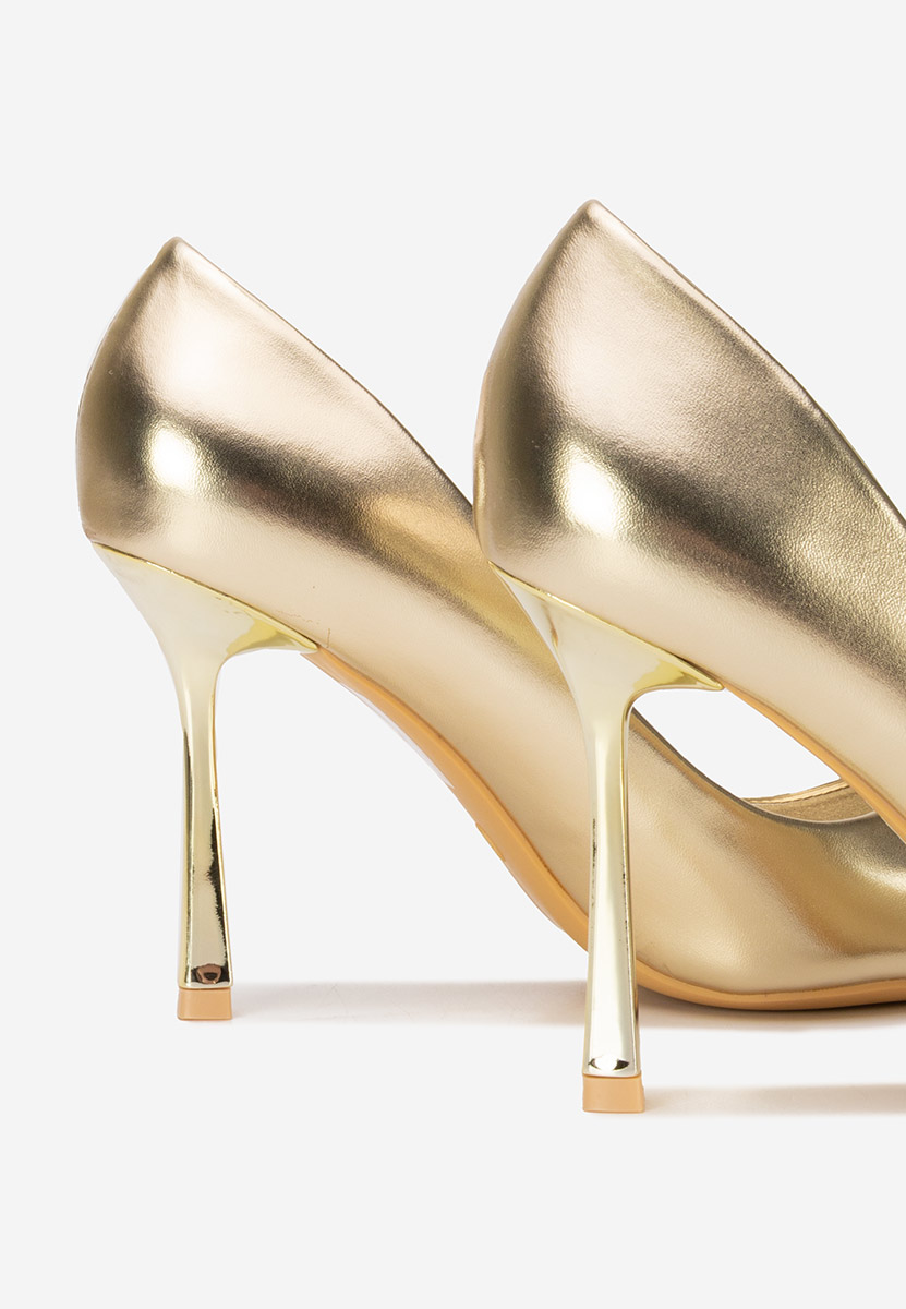 Štikle Isabele zlatno