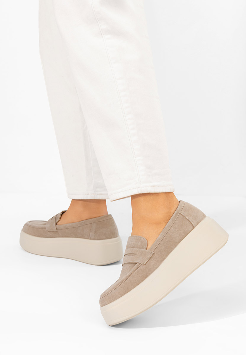 Mokasinke s platformom Herminia kaki