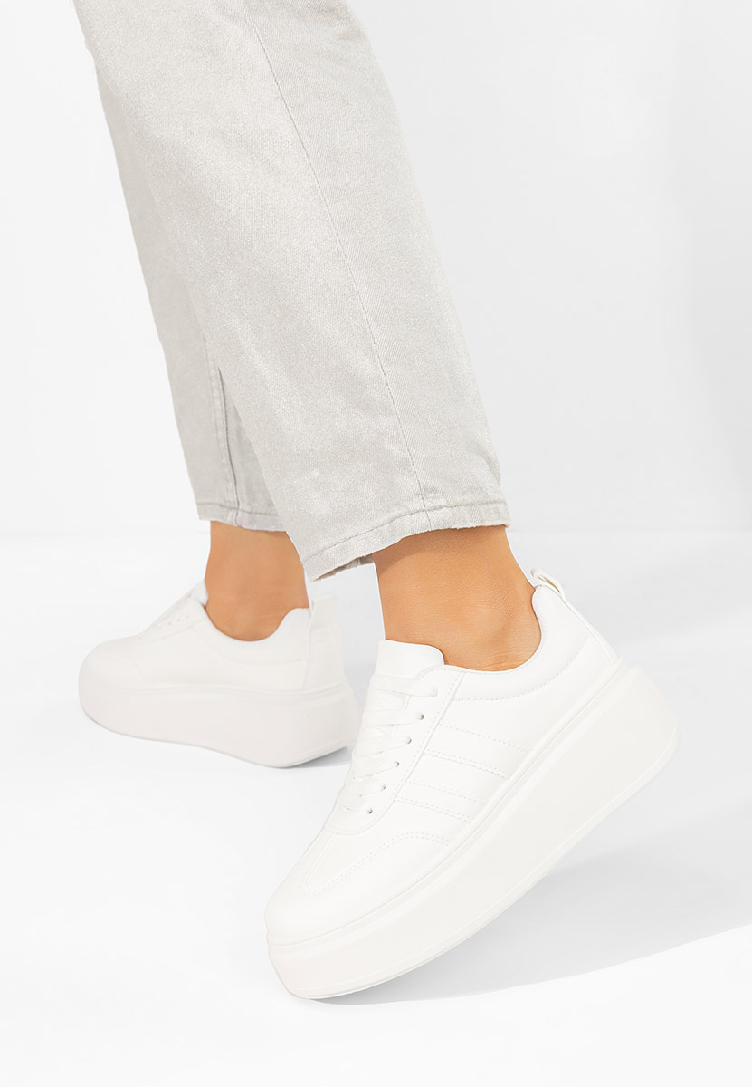 Tenisice sa platformom Semana bijele