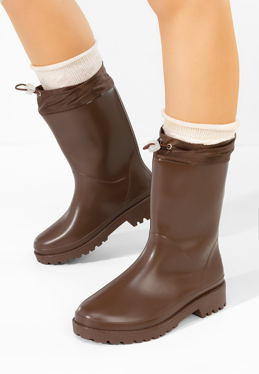 Gumene čizme Zunaira braon