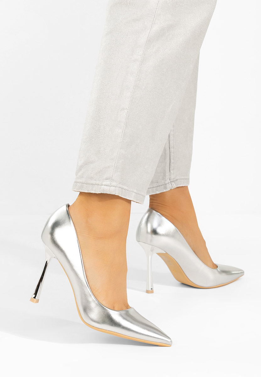 Štikle Isabele srebrno