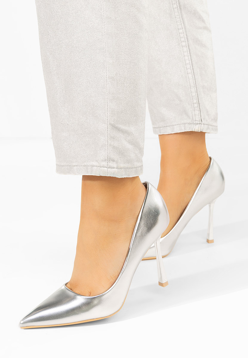 Štikle Isabele srebrno