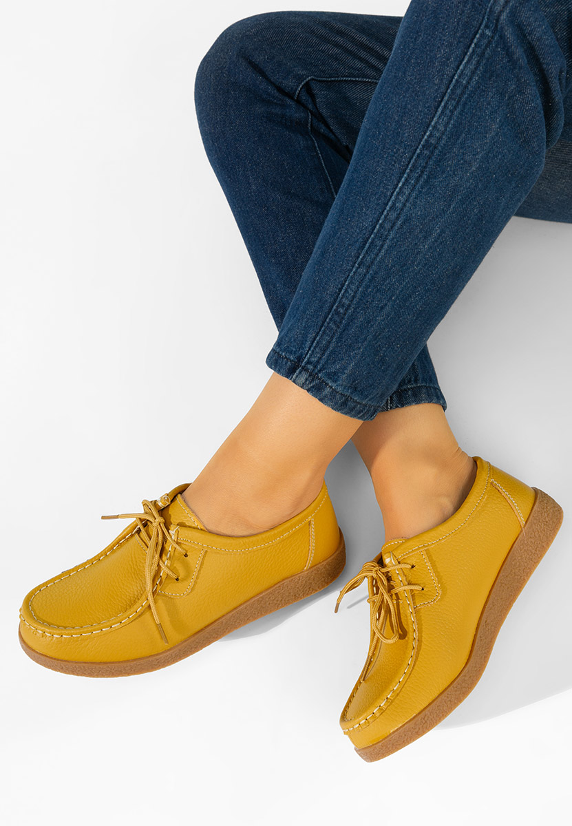 Ženske mokasinke Afinia Žuto