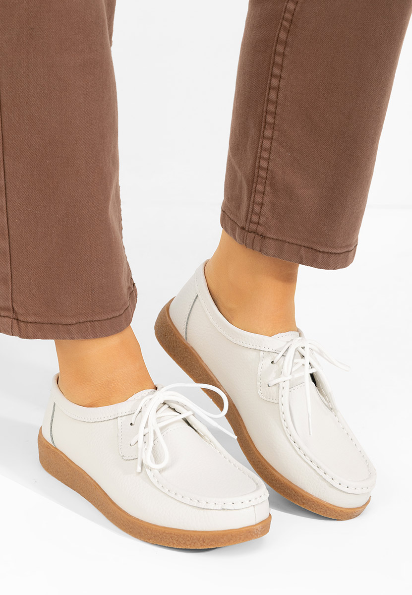 Ženske mokasinke Afinia bijele