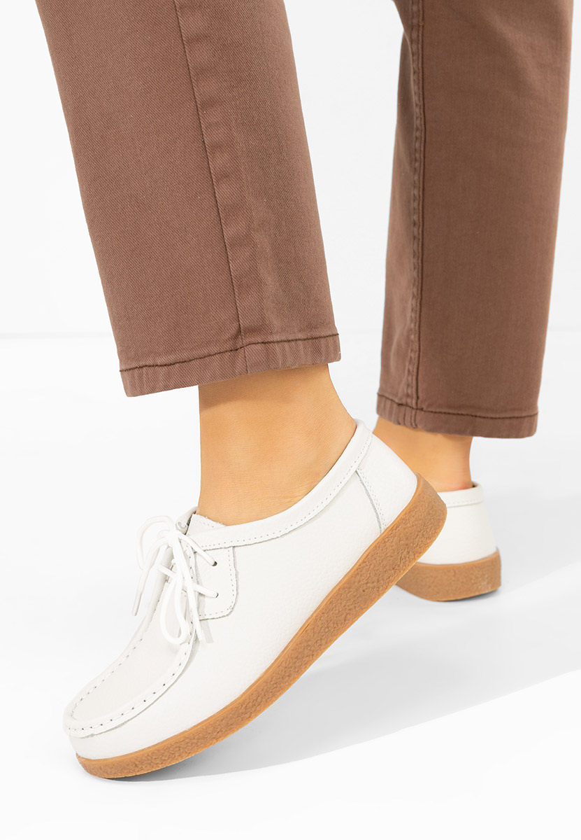 Ženske mokasinke Afinia bijele