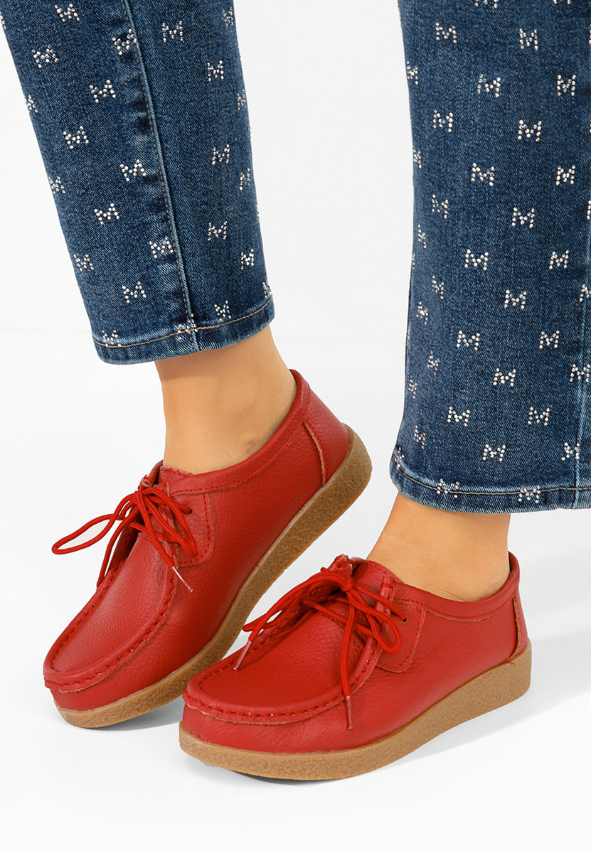 Ženske mokasinke Afinia crveno