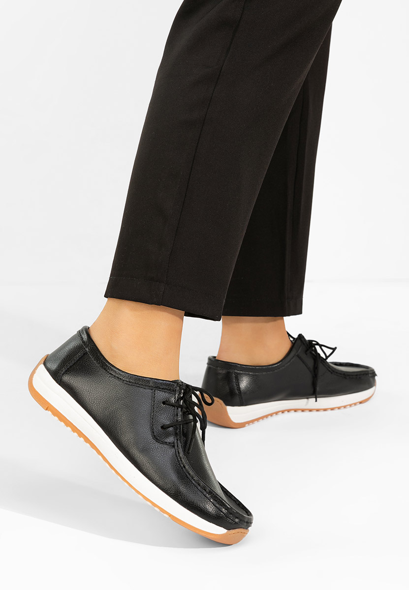 Mokasinke od prirodne kože Solenia crno