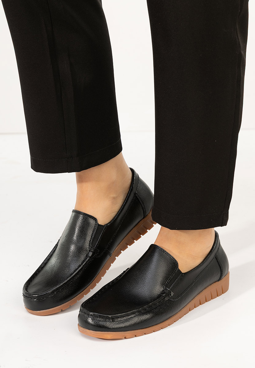 Mokasinke od prirodne kože Panoma crno