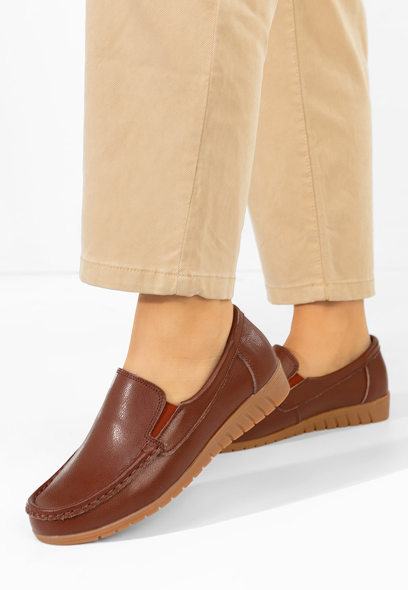 Mokasinke od prirodne kože Panoma braon