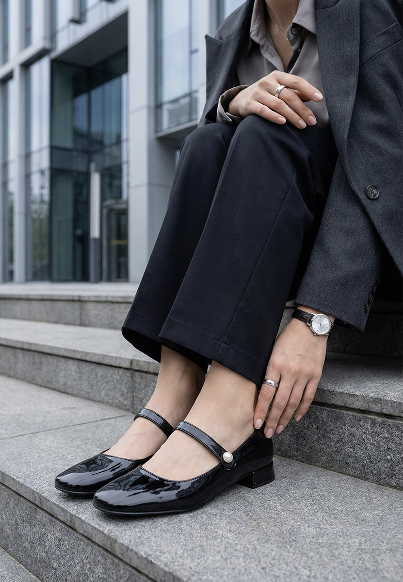 Salonke na malu petu Jenelle V2 crno