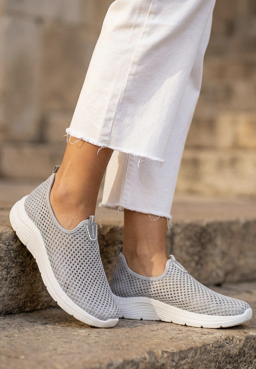 Tenisice Slip-On Kadrina sivo
