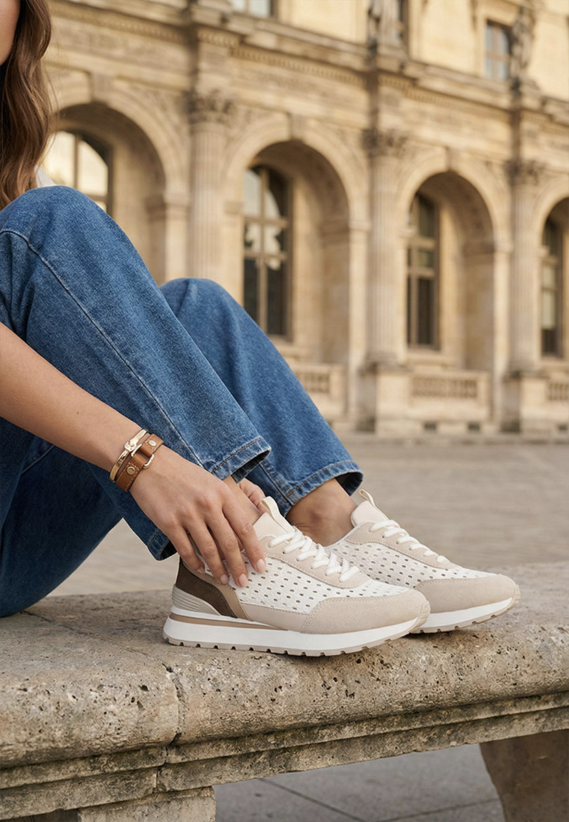 Ženske sneakers Zenada bež