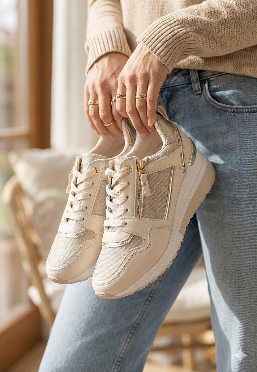 Tenisice na punu petu Rafina V2 bež