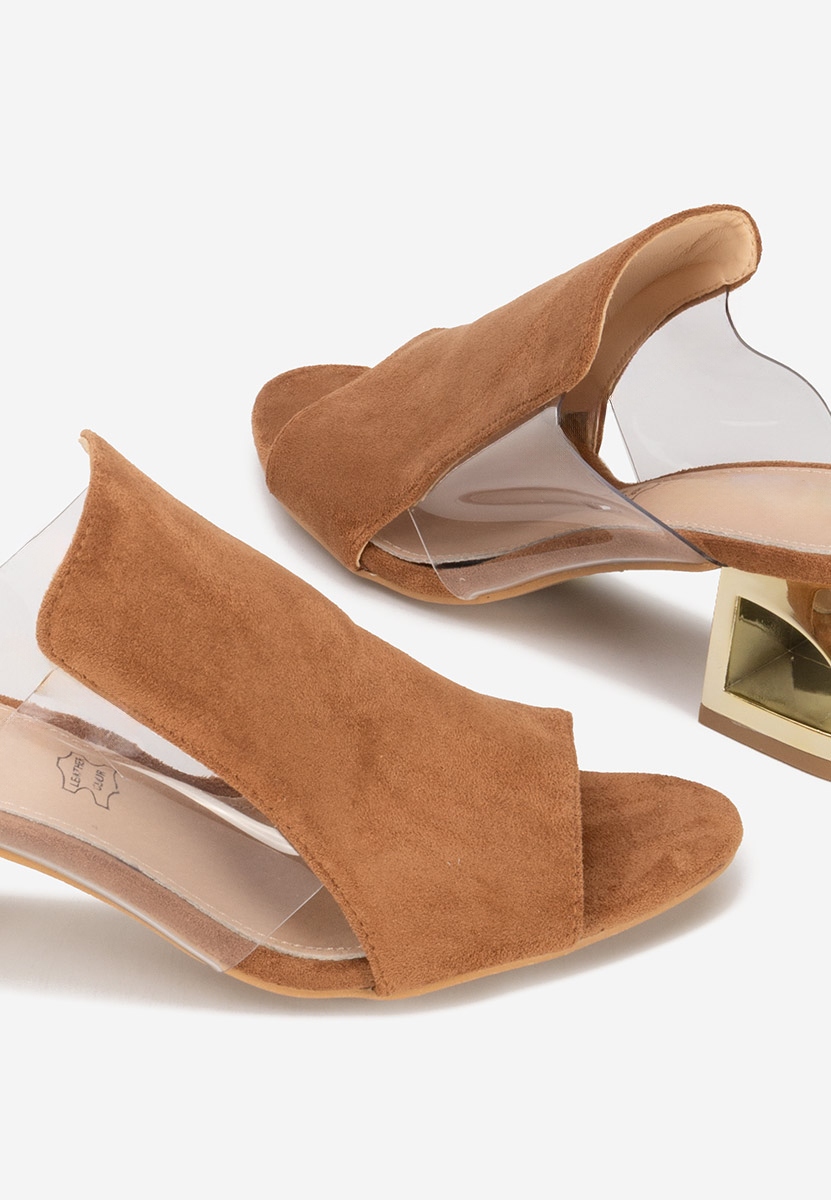 Papuče na petu Floriana V2 braon