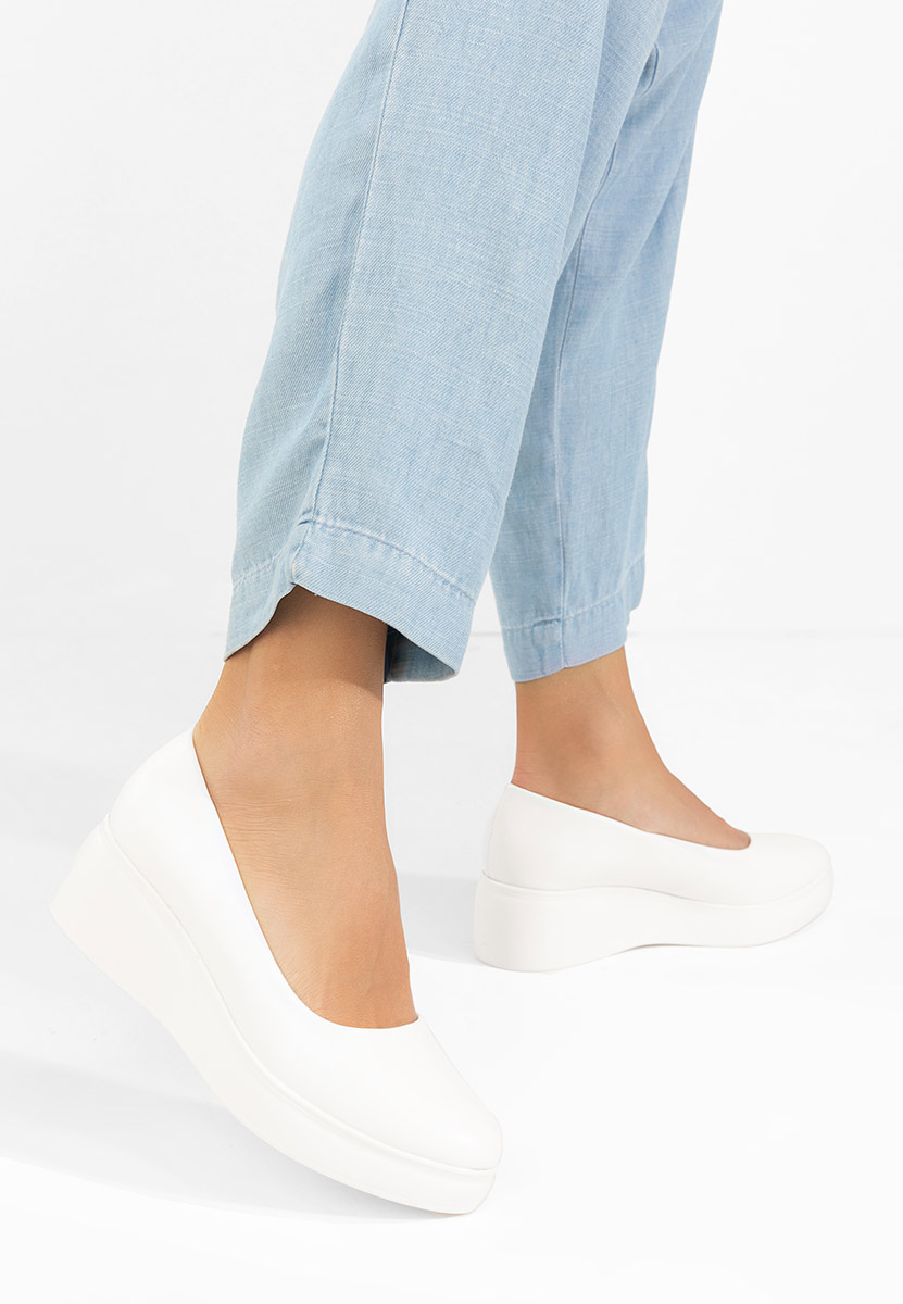 Cipele s platformom Milanca bijele