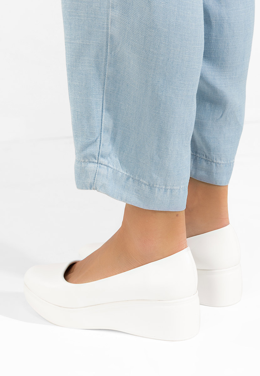 Cipele s platformom Milanca bijele
