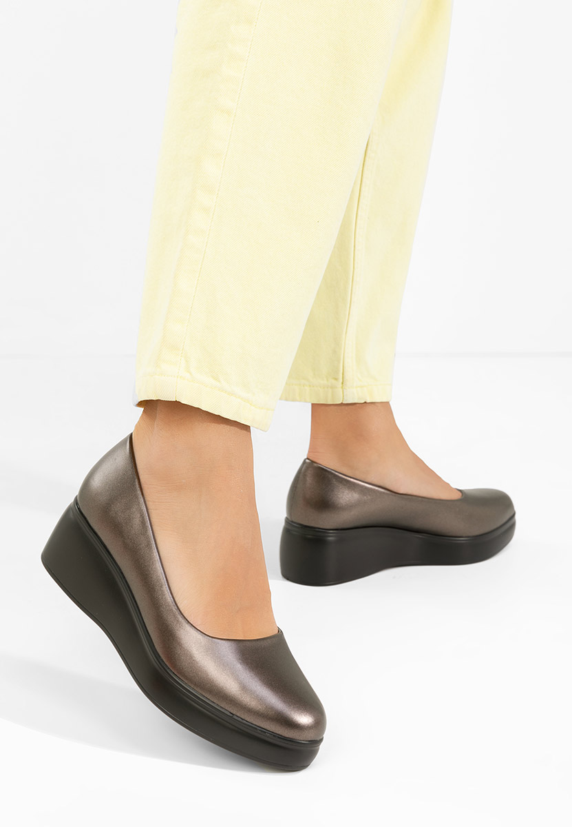 Cipele s platformom Milanca sivo