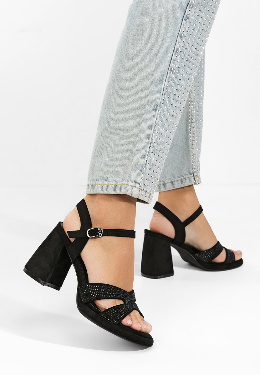 Sandale s petu Madrigal crno