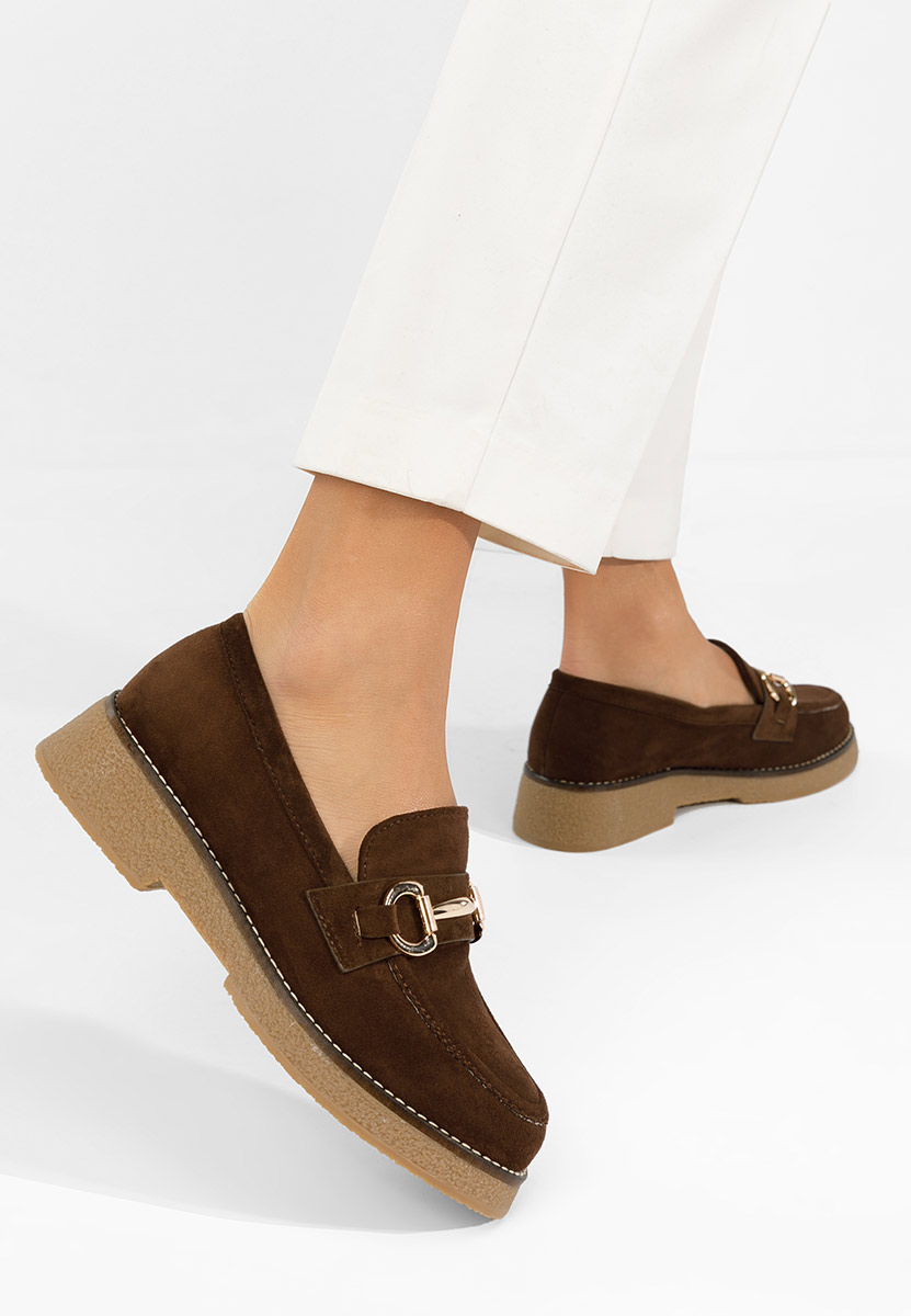 Ženske mokasinke Ylenia braon