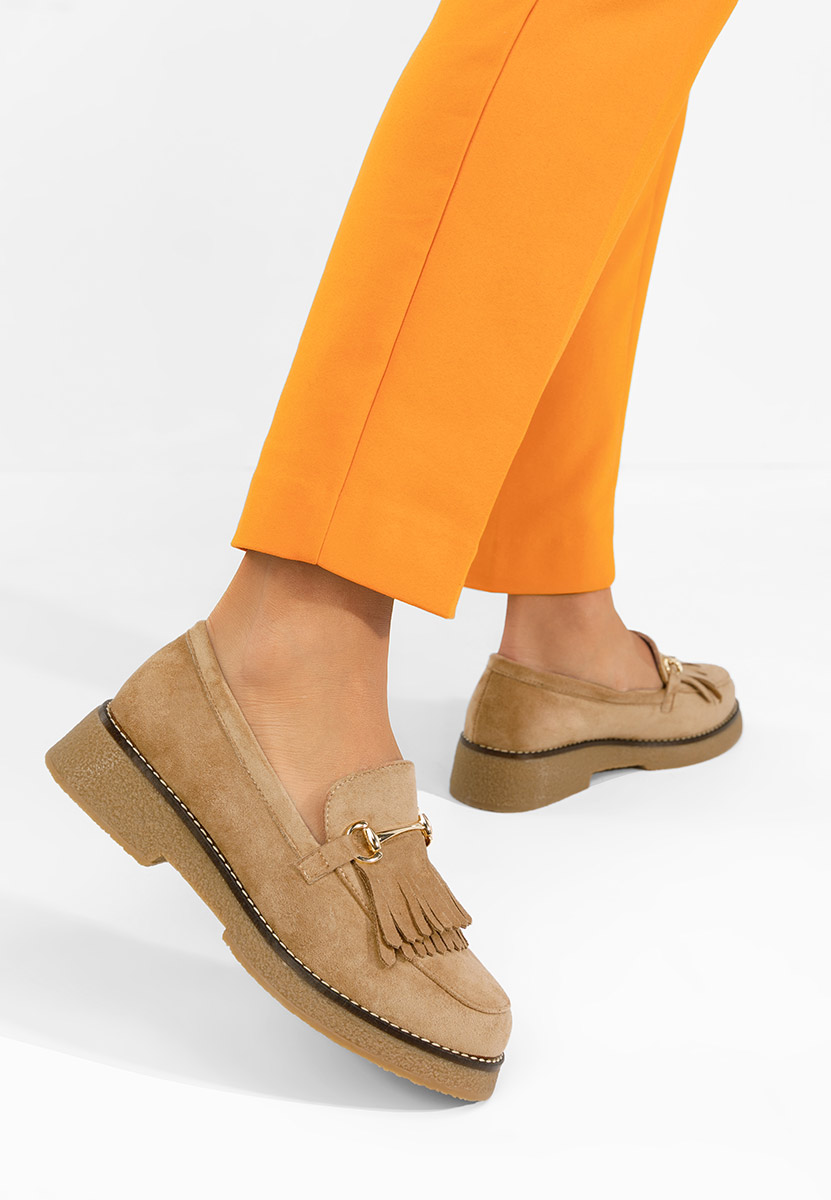 Ženske mokasinke Kemily kaki