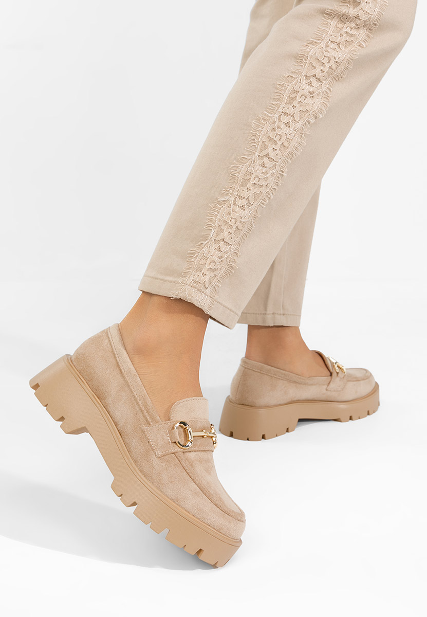 Mokasinke ženske Belvina bež