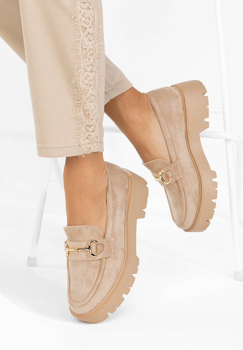 Mokasinke ženske Belvina bež