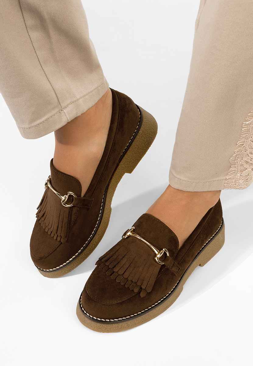 Ženske mokasinke Kemily braon