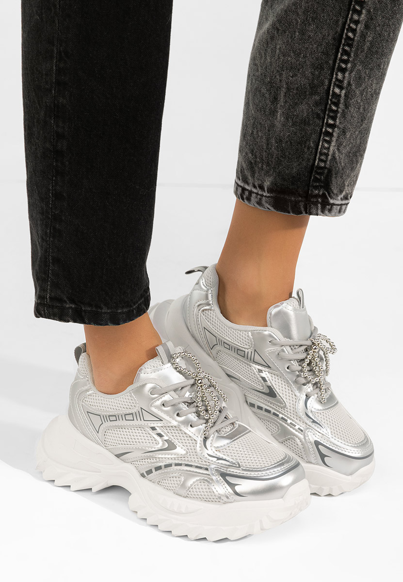 Ženske sneakers Eudoria srebrno