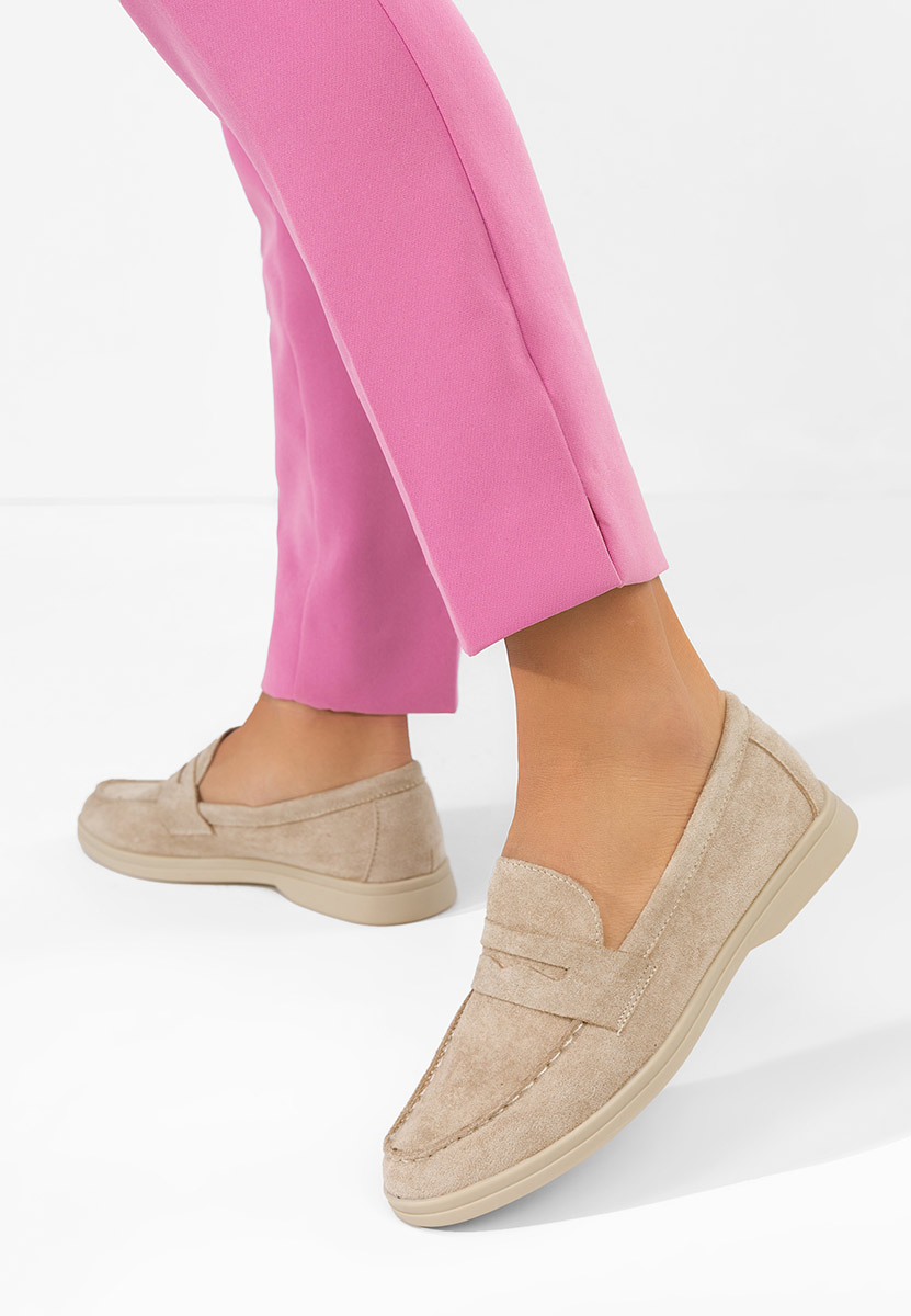 Ženske mokasinke Hesika bež