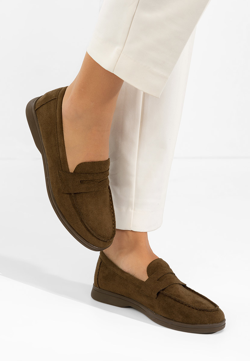 Ženske mokasinke Hesika braon