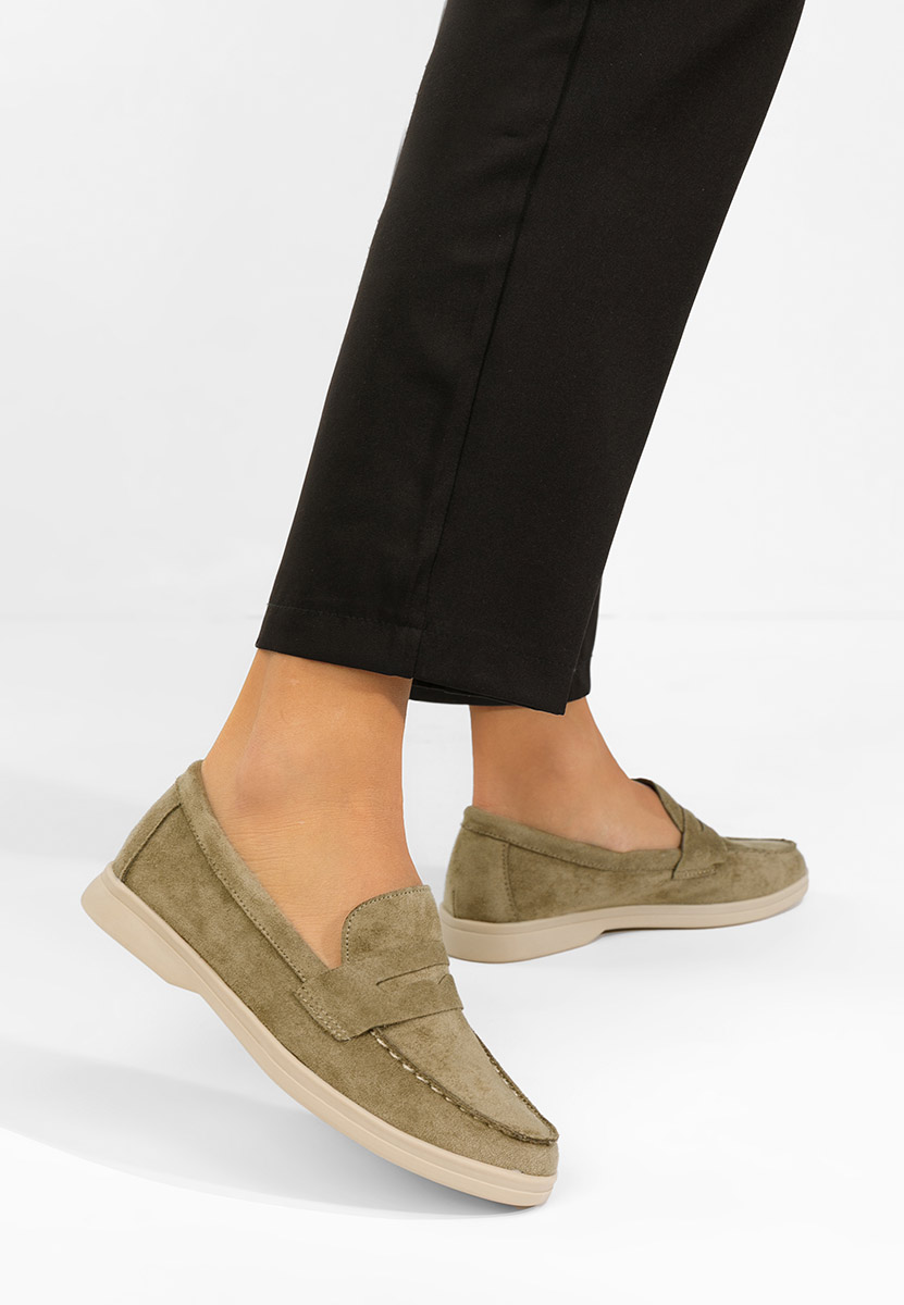 Ženske mokasinke Hesika zeleno