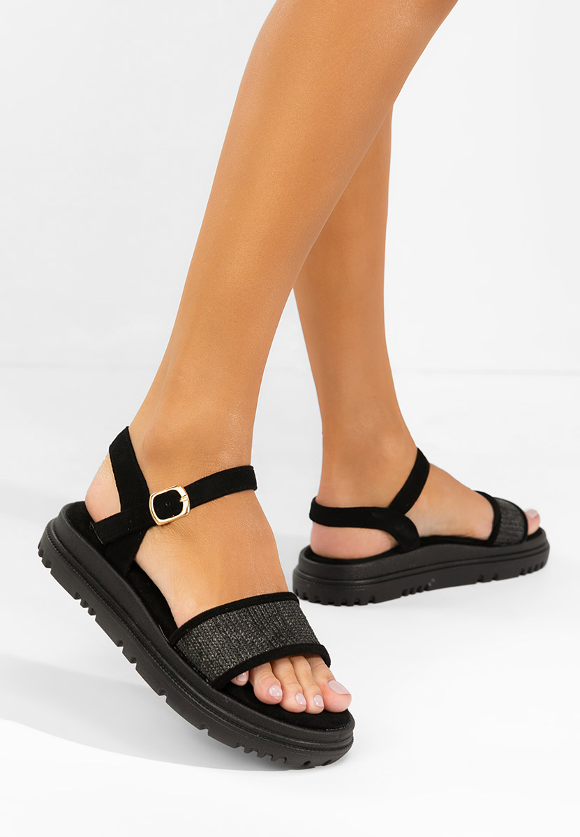 Sandale s platformom Donetia crno